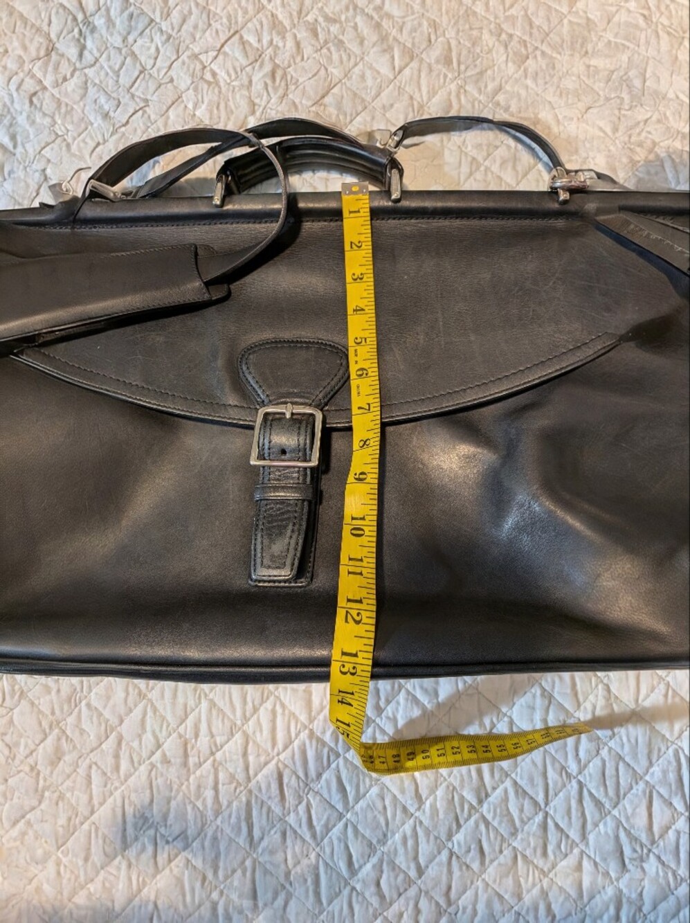 Classic Black Coach F0869-70098 Leather Unisex Briefcase Bag - Picture 16 of 16